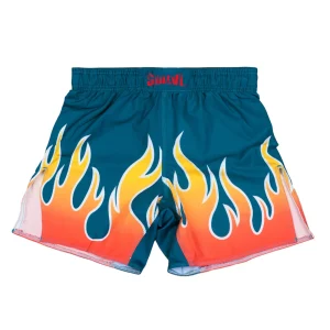 Green Flames MMA Shorts – Men
