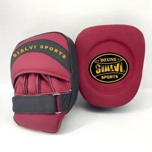 Sialvi Focus Mitts ( Maroon Matte/ Gold)